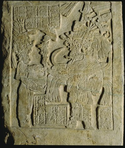 Lintel 53 from Yaxchilan, Chiapas, Mexico, Late Classic Period (600-900 AD) by Mayan